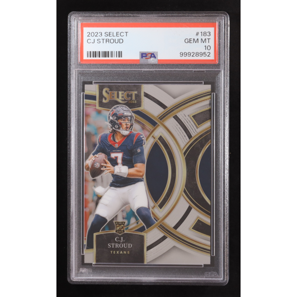 CJ Stroud 2023 Panini Select #183 RC (PSA 10) at PristineAuction.com