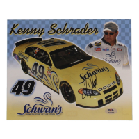 Ken Schrader Signed NASCAR 8x10 Photocard (PSA) at PristineAuction.com