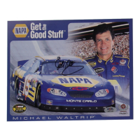 Michael Waltrip Signed NASCAR 8x10 Photocard (PSA) at PristineAuction.com