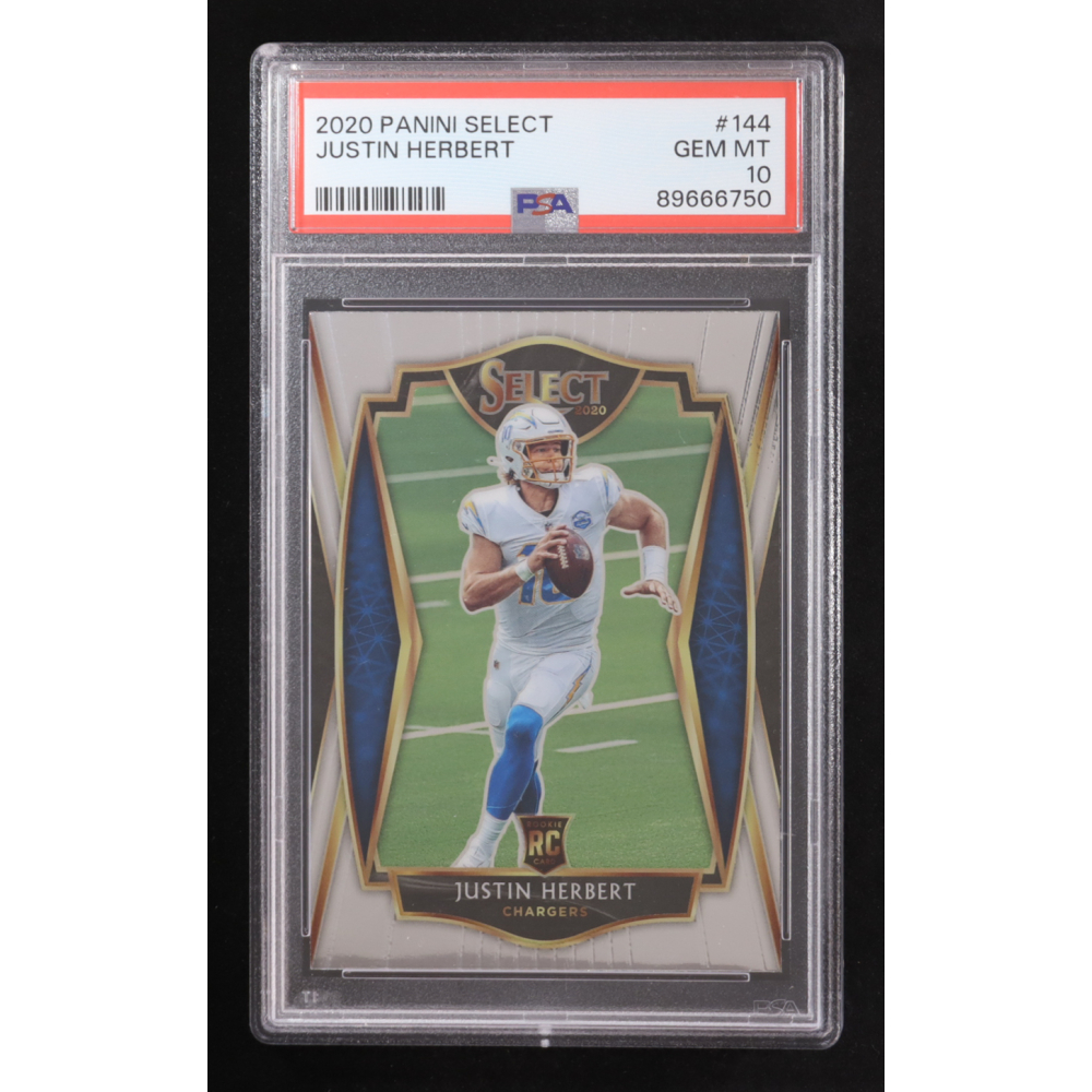 Justin Herbert 2020 Panini Select #144 RC (PSA 10) at PristineAuction.com