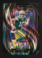 Jordan Love 2024 Select Prizm Black and Green Shock #172 at PristineAuction.com