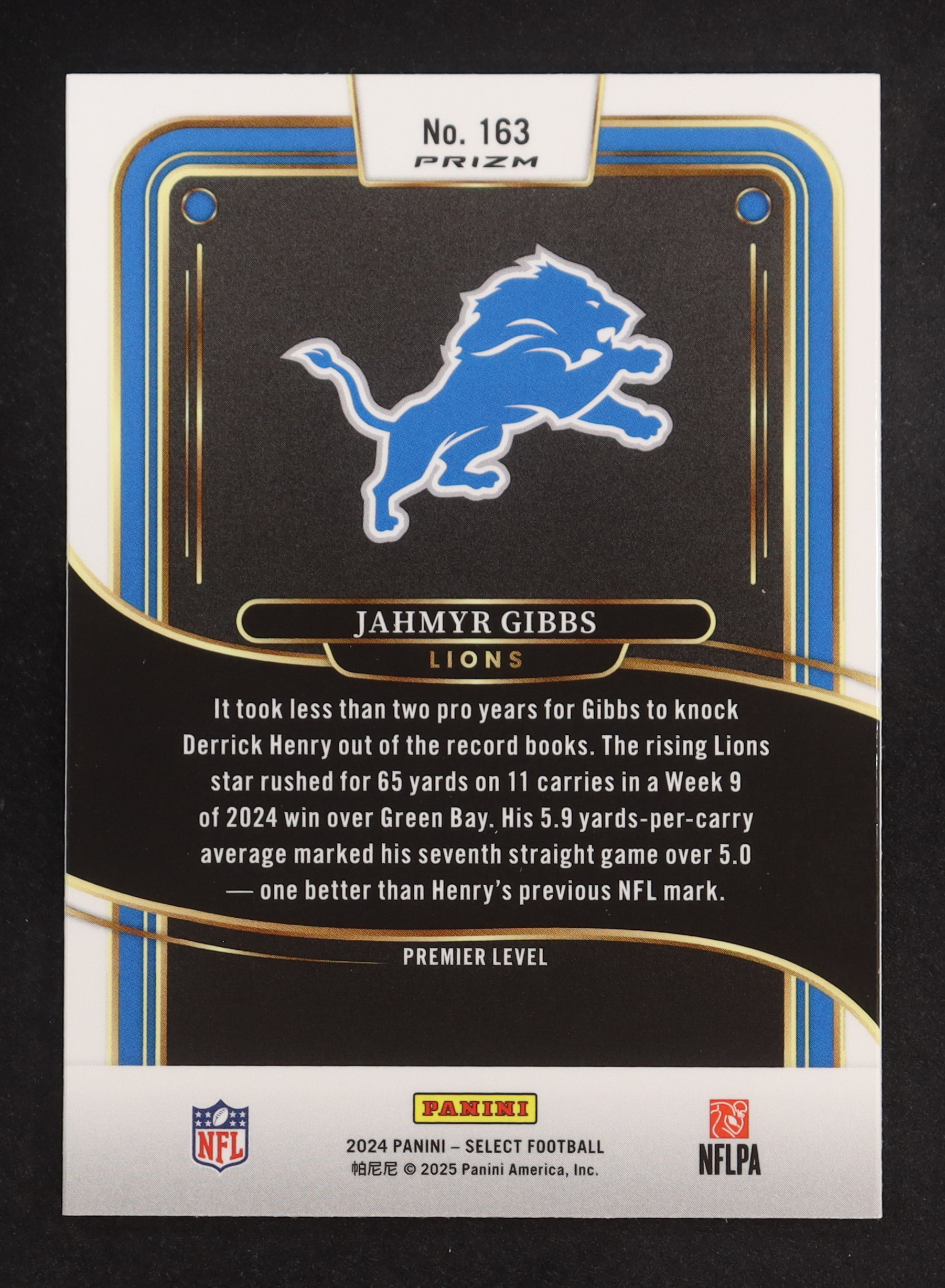 Jahmyr Gibbs 2024 Select Prizm Red and Blue Shock #163 at PristineAuction.com Jahmyr Gibbs 2024 Select Prizm Red and Blue Shock #163 at PristineAuction.com