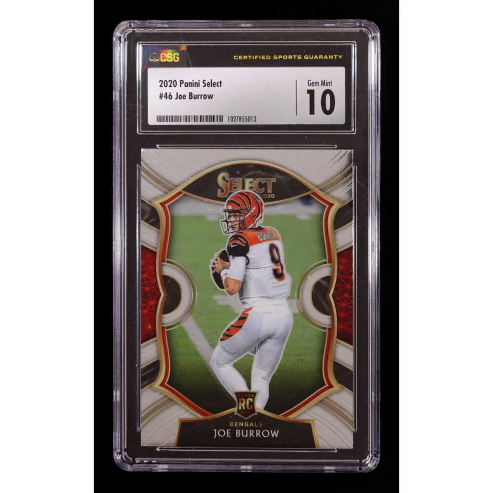 Joe Burrow 2020 Panini Select #46 RC (CGC 10) at PristineAuction.com