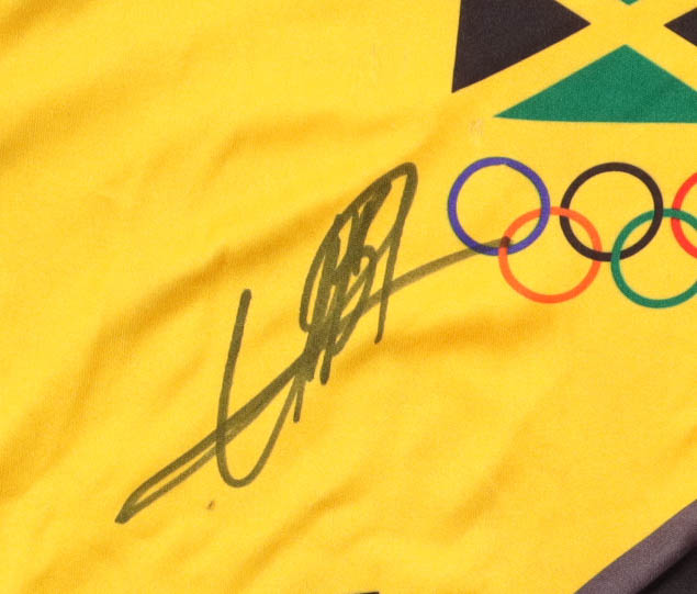 Usain Bolt Signed Jersey (JSA) at PristineAuction.com Usain Bolt Signed Jersey (JSA) at PristineAuction.com