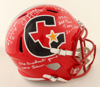 Jim Kelly Signed Gamblers Full-Size Speed Helmet With Extensive Inscriptions (Beckett) at PristineAuction.com