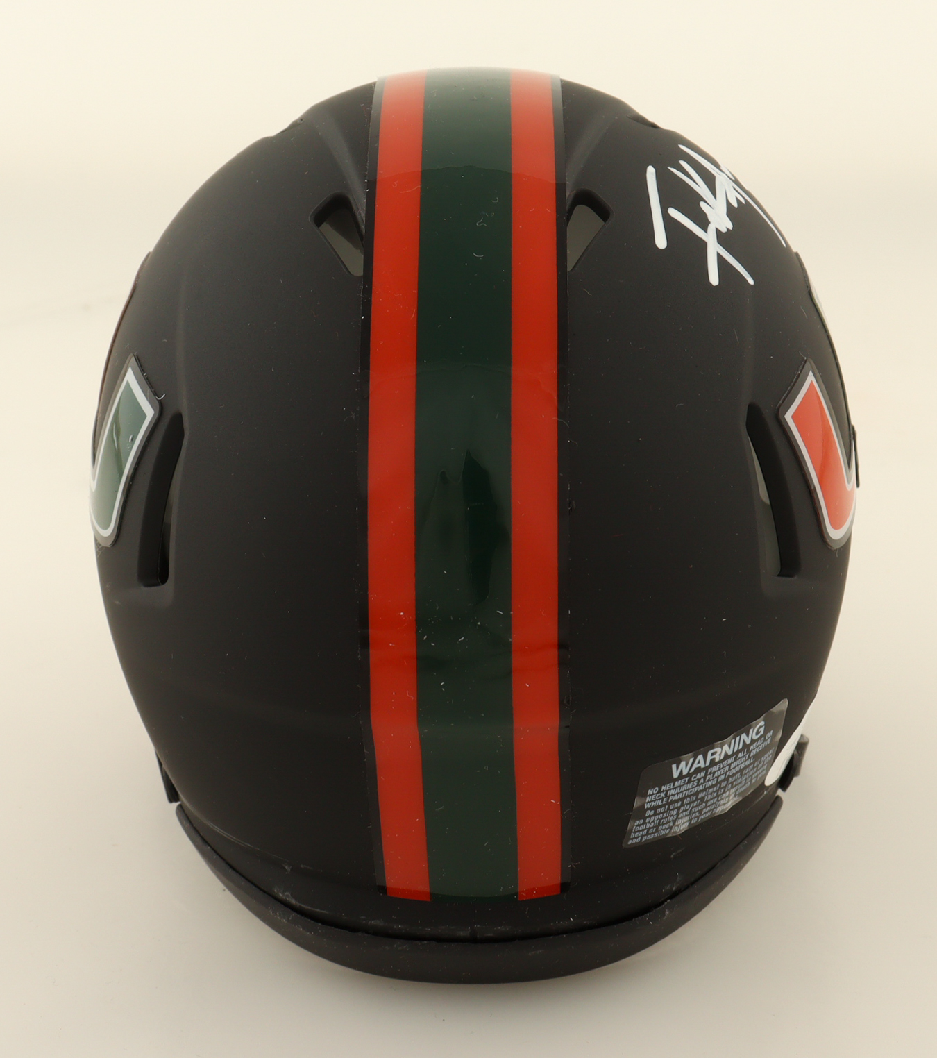 Frank Gore Signed Miami Hurricanes Matte Black Speed Mini Helmet (JSA) at PristineAuction.com Frank Gore Signed Miami Hurricanes Matte Black Speed Mini Helmet (JSA) at PristineAuction.com