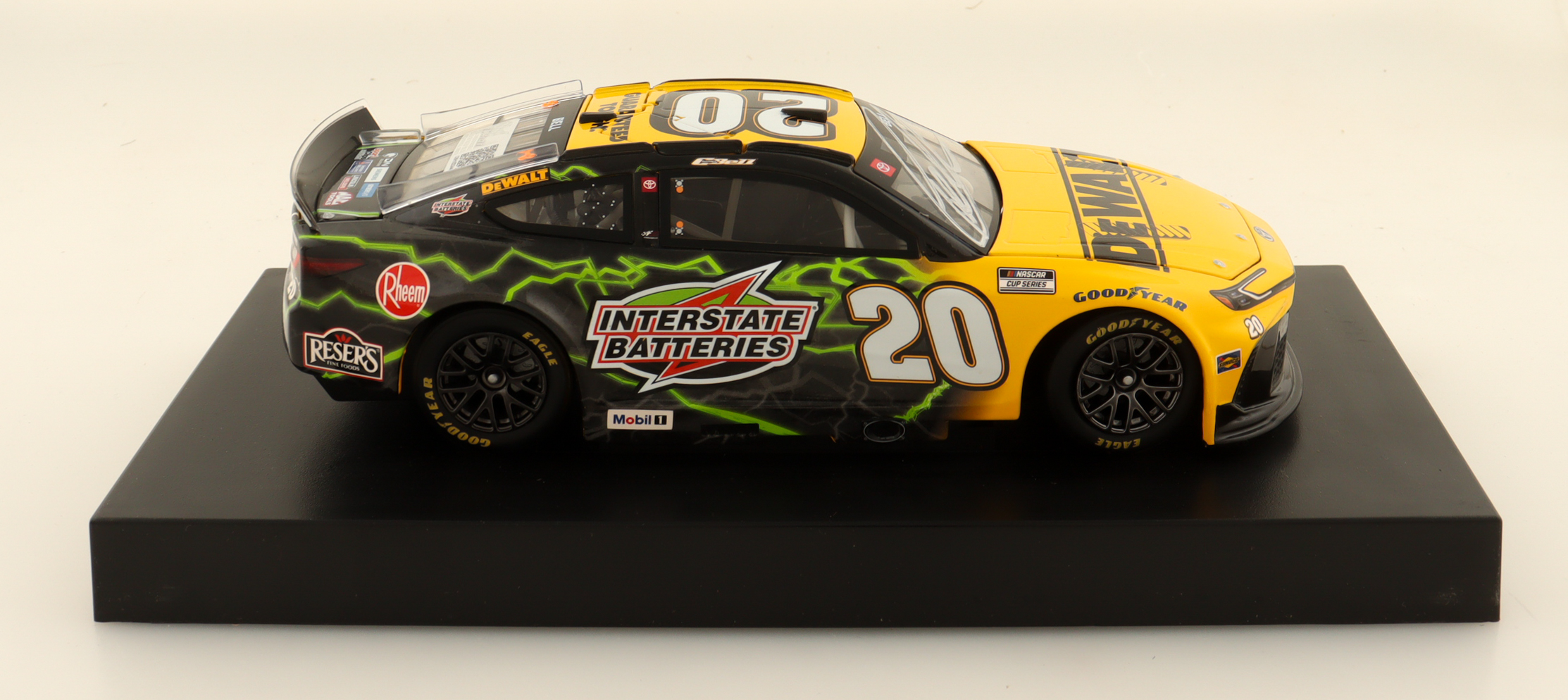 Christopher Bell Signed 2024 #20 DeWalt/Interstate Batteries Duel #2 Win 1:24 Diecast Car (Bell COA) at PristineAuction.com Christopher Bell Signed 2024 #20 DeWalt/Interstate Batteries Duel #2 Win 1:24 Diecast Car (Bell COA) at PristineAuction.com