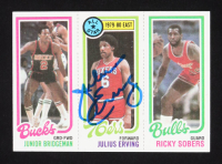 Julius Erving Signed 1980-81 Topps #137 AS (Beckett) at PristineAuction.com
