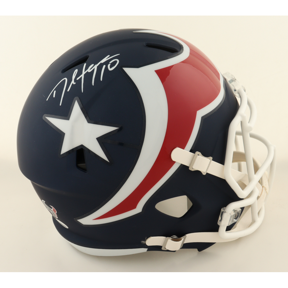 DeAndre Hopkins Signed Texans Full-Size AMP Speed Helmet (JSA) at PristineAuction.com