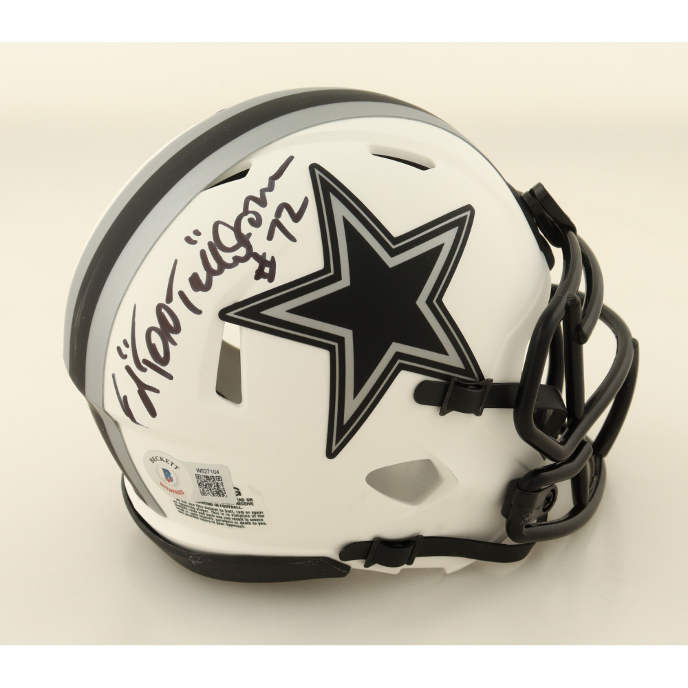 Ed "Too Tall" Jones Signed Cowboys Lunar Eclipse Alternate Speed Mini Helmet (Beckett & Prova) at PristineAuction.com