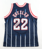 Clyde Drexler Signed Rockets Mitchell & Ness Authentic Jersey Inscribed "HOF-04" (JSA) at PristineAuction.com