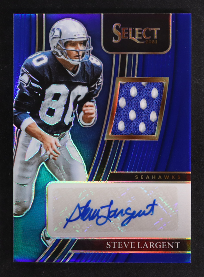 Steve Largent 2021 Select Signature Memorabilia Prizms Blue #SLA #65/75 at PristineAuction.com Steve Largent 2021 Select Signature Memorabilia Prizms Blue #SLA #65/75 at PristineAuction.com