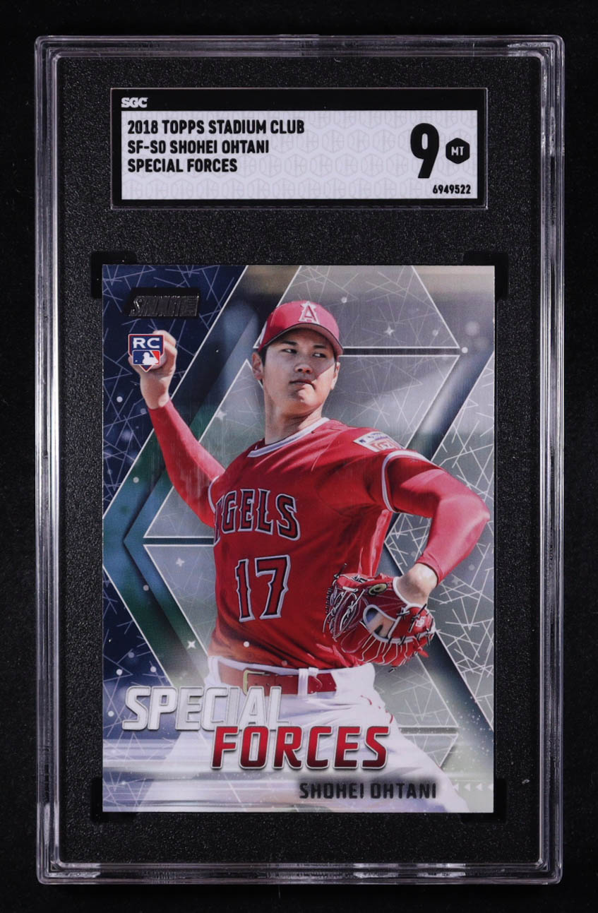 Shohei Ohtani 2018 Stadium Club Special Forces #SFSO RC (SGC 9) at PristineAuction.com Shohei Ohtani 2018 Stadium Club Special Forces #SFSO RC (SGC 9) at PristineAuction.com
