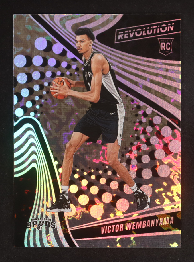 Victor Wembanyama 2023-24 Panini Revolution Avalanche #104 RC at PristineAuction.com Victor Wembanyama 2023-24 Panini Revolution Avalanche #104 RC at PristineAuction.com