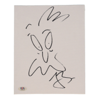 Loren Bouchard Signed 8x10 Canvas with Hand-Drawn Sketch (PSA) at PristineAuction.com
