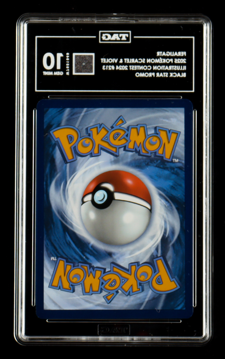 Feraligatr 2025 Pokemon SVP Scarlet & Violet Black Star Promos #213 (TAG 10) at PristineAuction.com Feraligatr 2025 Pokemon SVP Scarlet & Violet Black Star Promos #213 (TAG 10) at PristineAuction.com