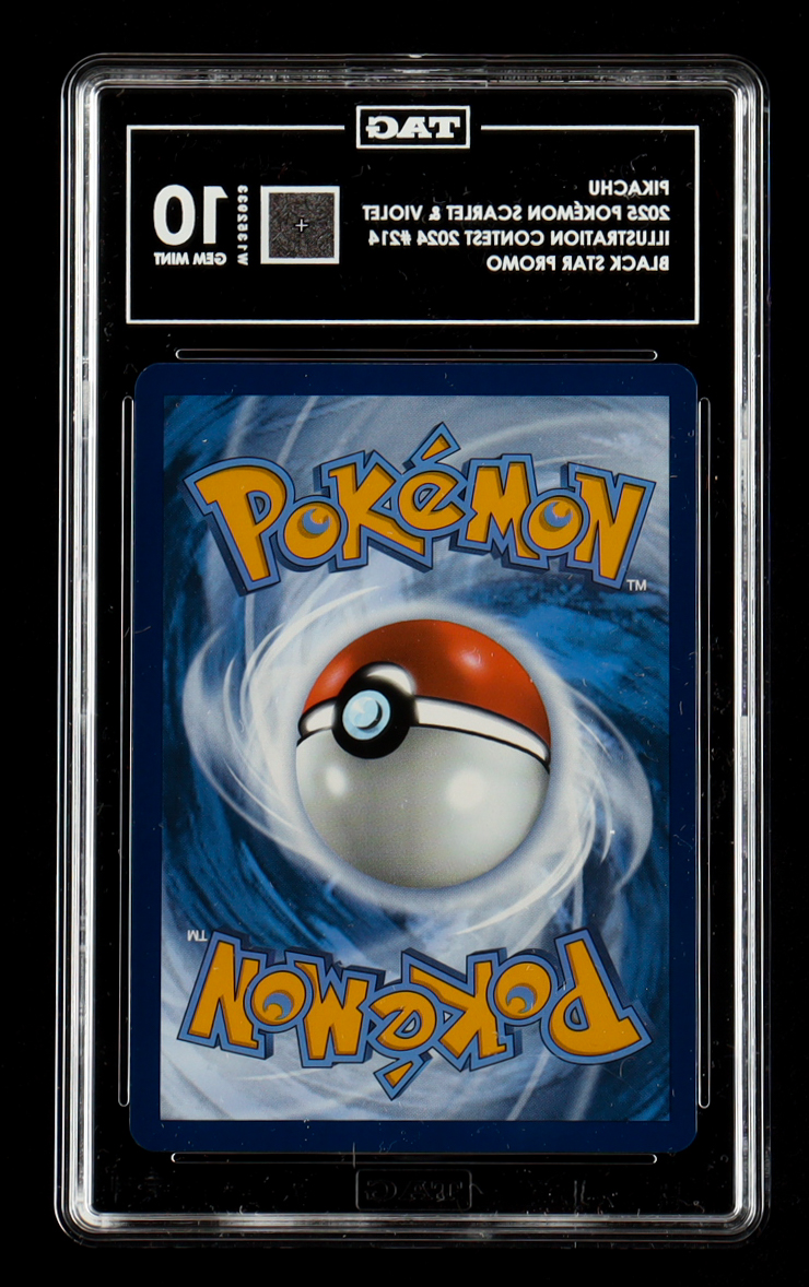 Pikachu 2025 Pokemon SVP Scarlet & Violet Black Star Promos #214 (TAG 10) at PristineAuction.com Pikachu 2025 Pokemon SVP Scarlet & Violet Black Star Promos #214 (TAG 10) at PristineAuction.com