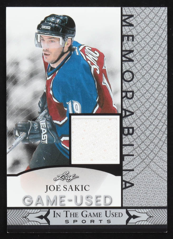 Joe Sakic 2024 Leaf ITG Used Sports Game-Used Memorabilia #GUM64 at PristineAuction.com Joe Sakic 2024 Leaf ITG Used Sports Game-Used Memorabilia #GUM64 at PristineAuction.com