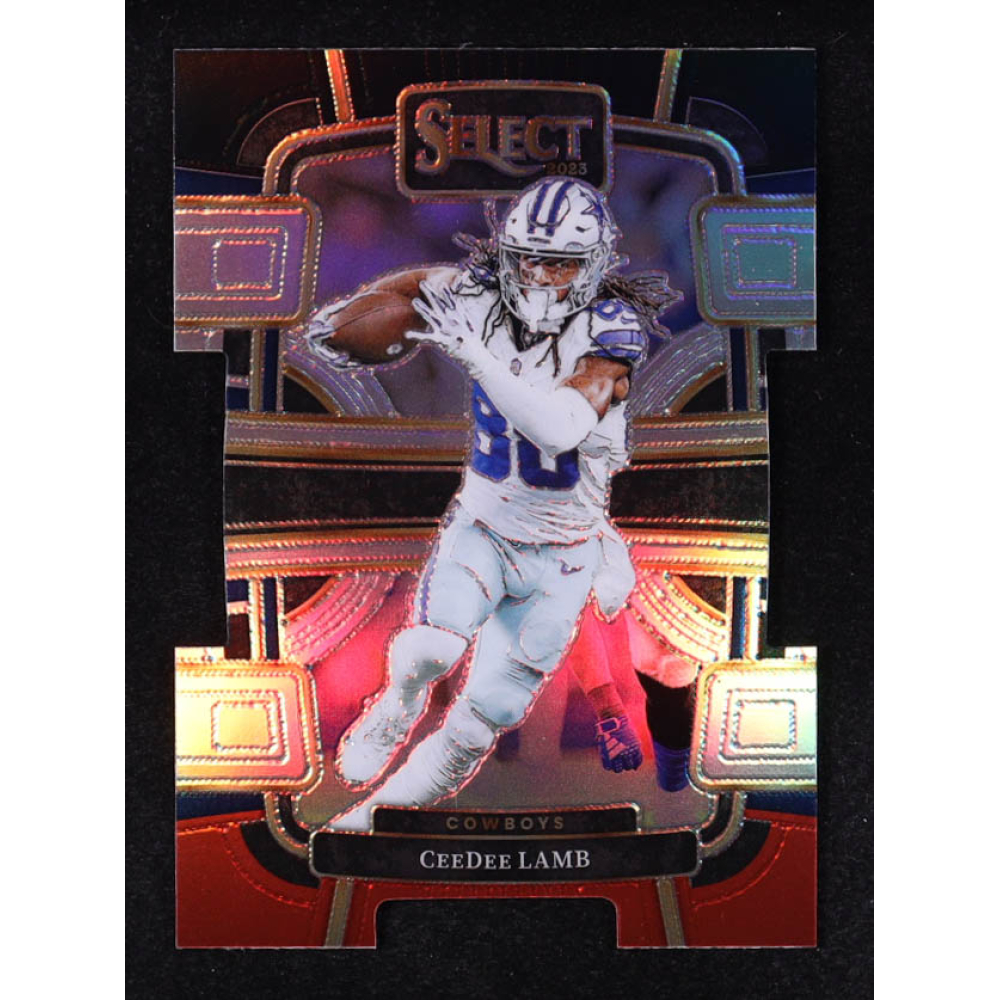 CeeDee Lamb 2023 Select Prizm Black and Red Die Cut #29 at PristineAuction.com