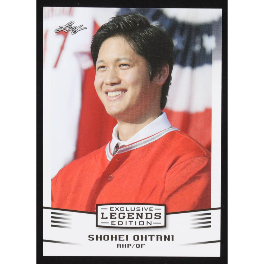 Shohei Ohtani 2018 Leaf Ohtani Legends Exclusive Edition #EE01 RC at PristineAuction.com