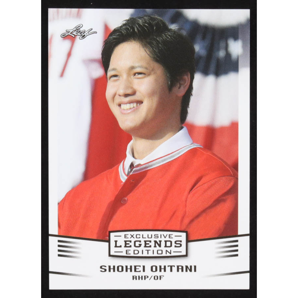 Shohei Ohtani 2018 Leaf Ohtani Legends Exclusive Edition #EE01 RC at PristineAuction.com