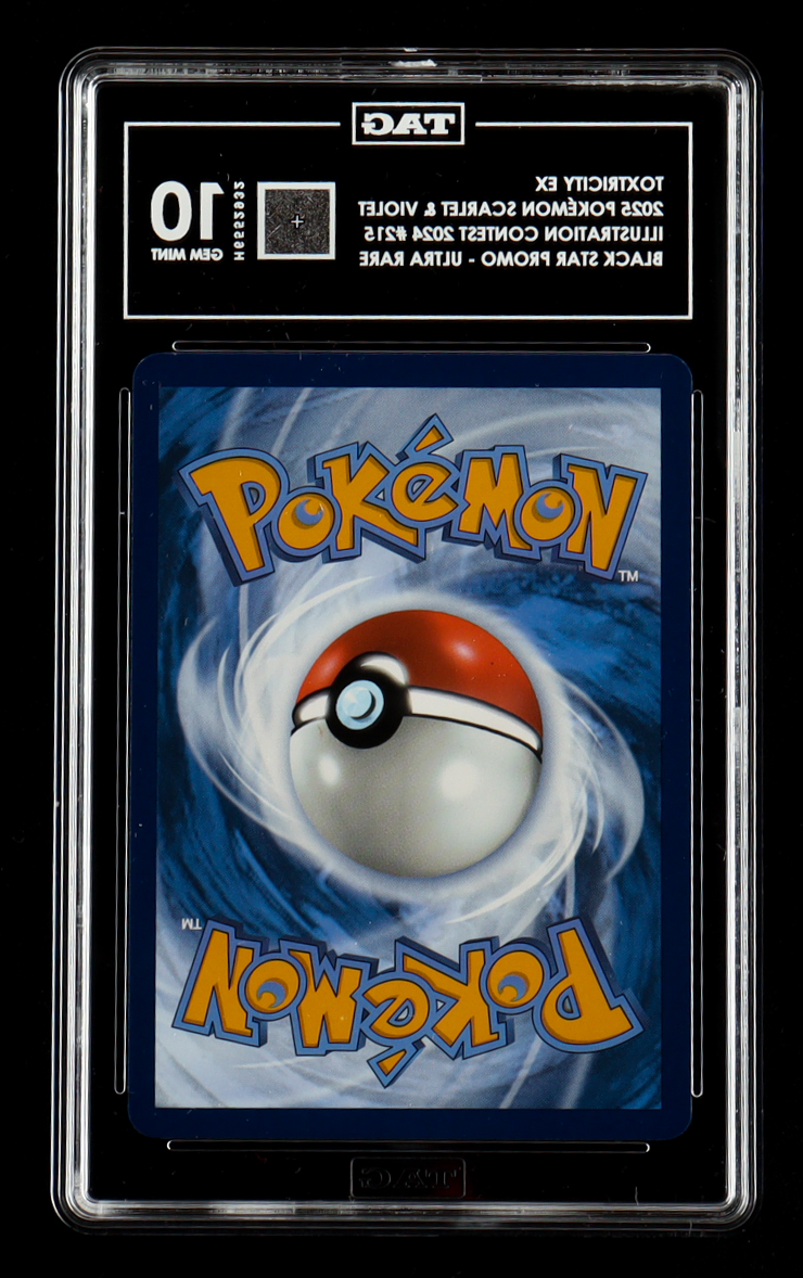 Toxtricity 2025 Pokemon SVP Scarlet & Violet Black Star Promos #215 (TAG 10) at PristineAuction.com Toxtricity 2025 Pokemon SVP Scarlet & Violet Black Star Promos #215 (TAG 10) at PristineAuction.com