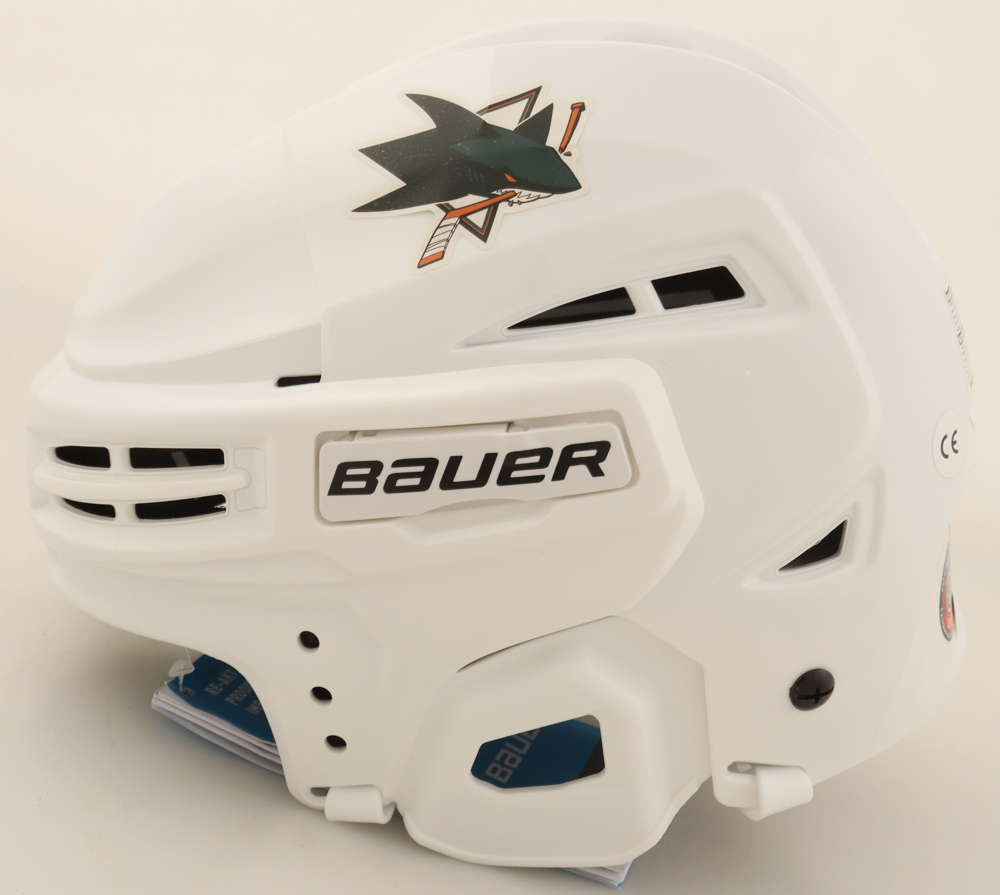 Macklin Celebrini Signed Sharks Full-Size Hockey Helmet (JSA) at PristineAuction.com Macklin Celebrini Signed Sharks Full-Size Hockey Helmet (JSA) at PristineAuction.com