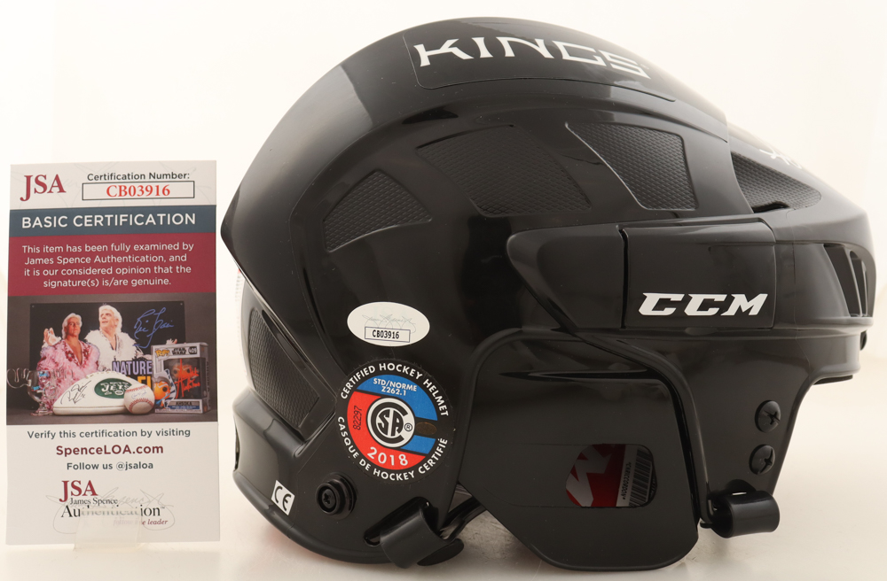 Adrian Kempe Signed Kings Full-Size Hockey Helmet (JSA) at PristineAuction.com Adrian Kempe Signed Kings Full-Size Hockey Helmet (JSA) at PristineAuction.com