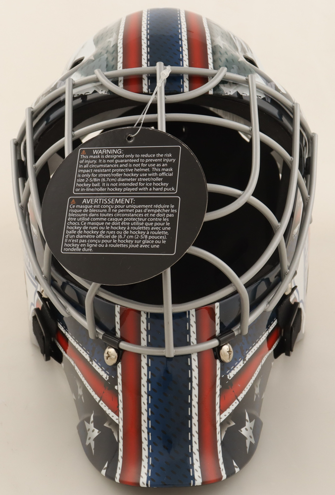 Mike Richter Signed Rangers Full-Size Goalie Mask Inscribed "1st NHL Win 10-19-89" (JSA) at PristineAuction.com Mike Richter Signed Rangers Full-Size Goalie Mask Inscribed "1st NHL Win 10-19-89" (JSA) at PristineAuction.com