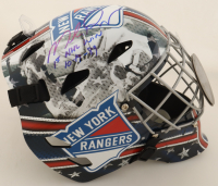 Mike Richter Signed Rangers Full-Size Goalie Mask Inscribed "1st NHL Win 10-19-89" (JSA) at PristineAuction.com