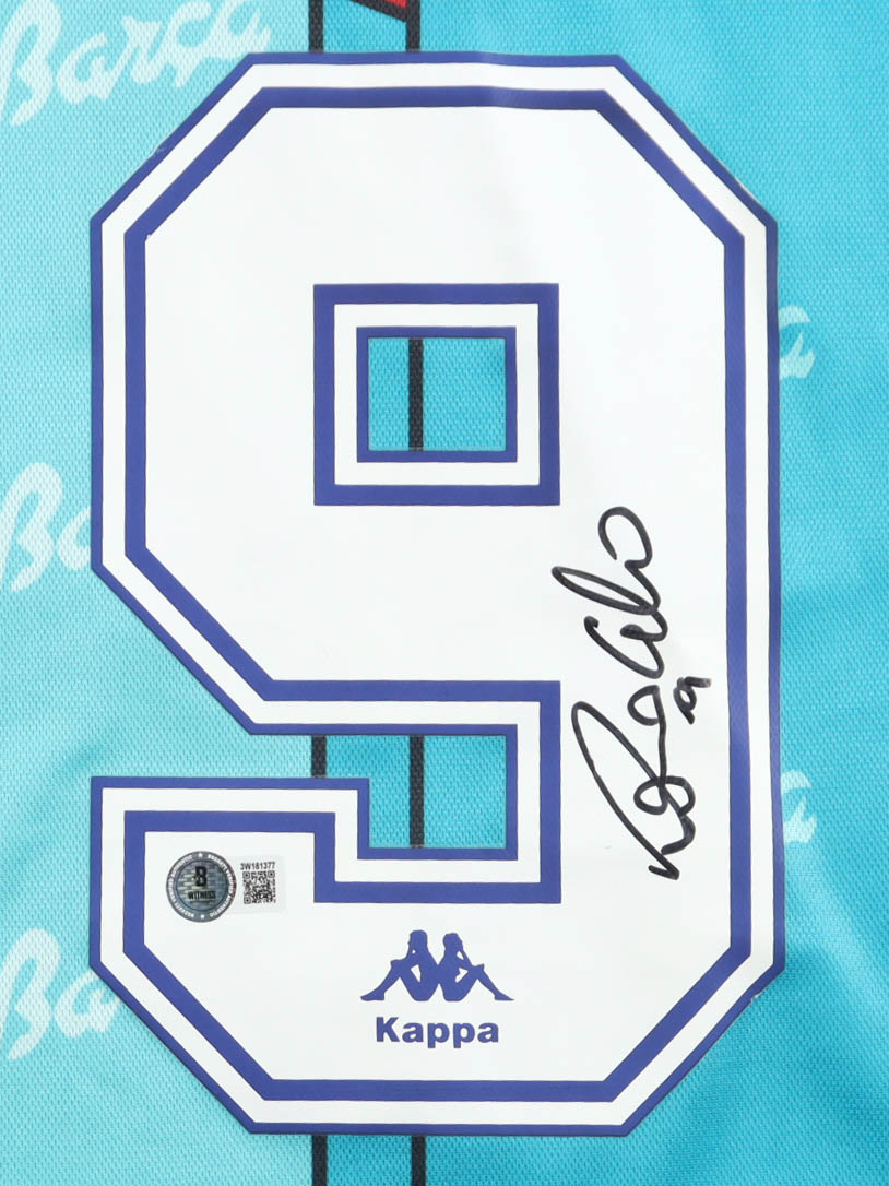 Ronaldo Nazario Signed FC Barcelona Kappa Authentic Jersey (Beckett) at PristineAuction.com Ronaldo Nazario Signed FC Barcelona Kappa Authentic Jersey (Beckett) at PristineAuction.com