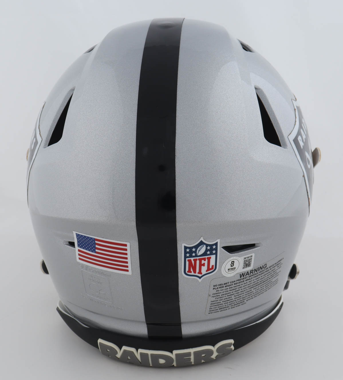 Geno Smith Signed Raiders Full-Size Authentic On-Field Speed-Flex Helmet With Oakley Visor (Beckett) at PristineAuction.com Geno Smith Signed Raiders Full-Size Authentic On-Field Speed-Flex Helmet With Oakley Visor (Beckett) at PristineAuction.com