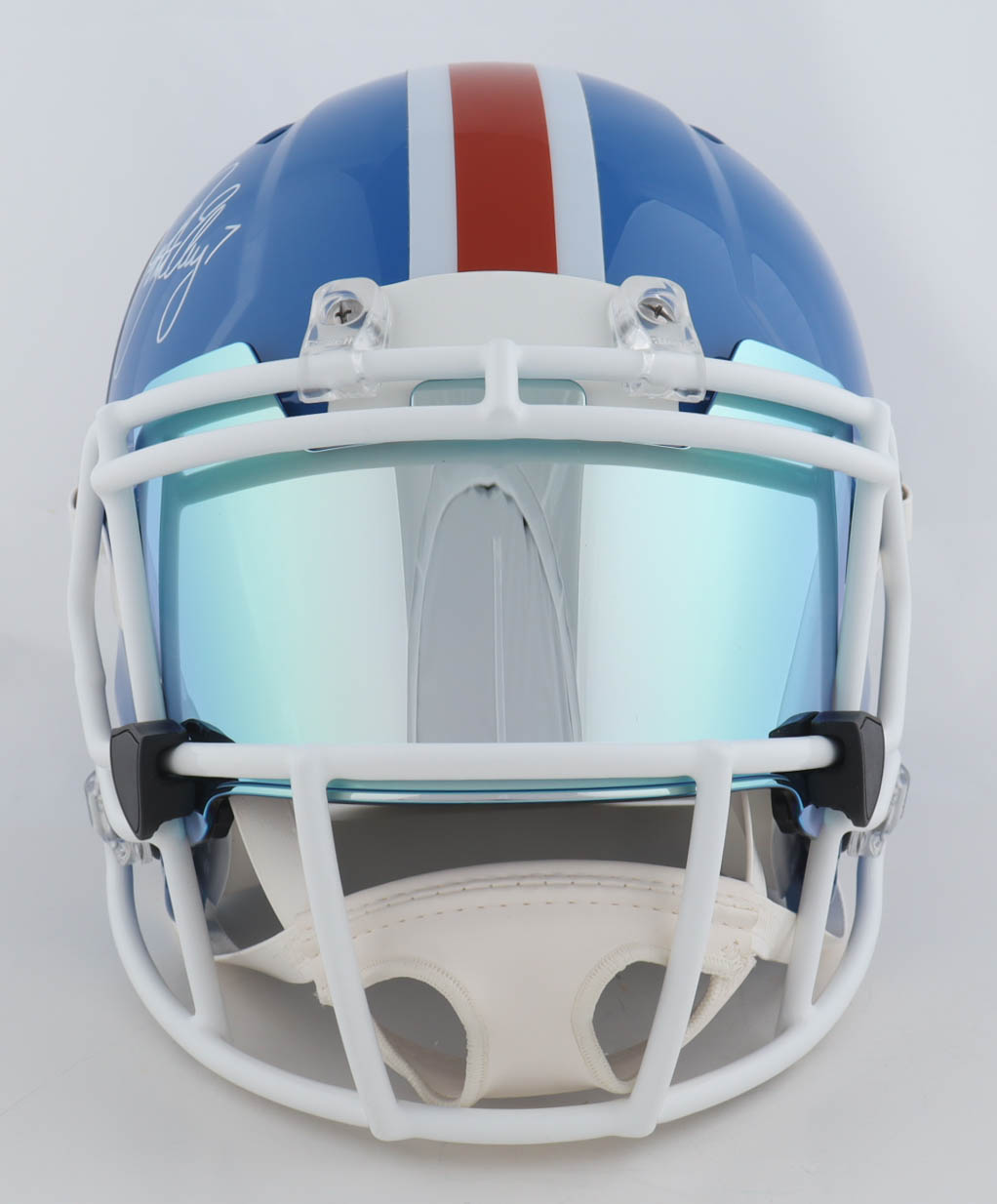 John Elway & Terrell Davis Signed Broncos Full-Size Authentic On-Field Throwback Speed Helmet Inscribed "2x SB Champ" & "98 NFL MVP" (Beckett & Radtke) at PristineAuction.com John Elway & Terrell Davis Signed Broncos Full-Size Authentic On-Field Throwback Speed Helmet Inscribed "2x SB Champ" & "98 NFL MVP" (Beckett & Radtke) at PristineAuction.com