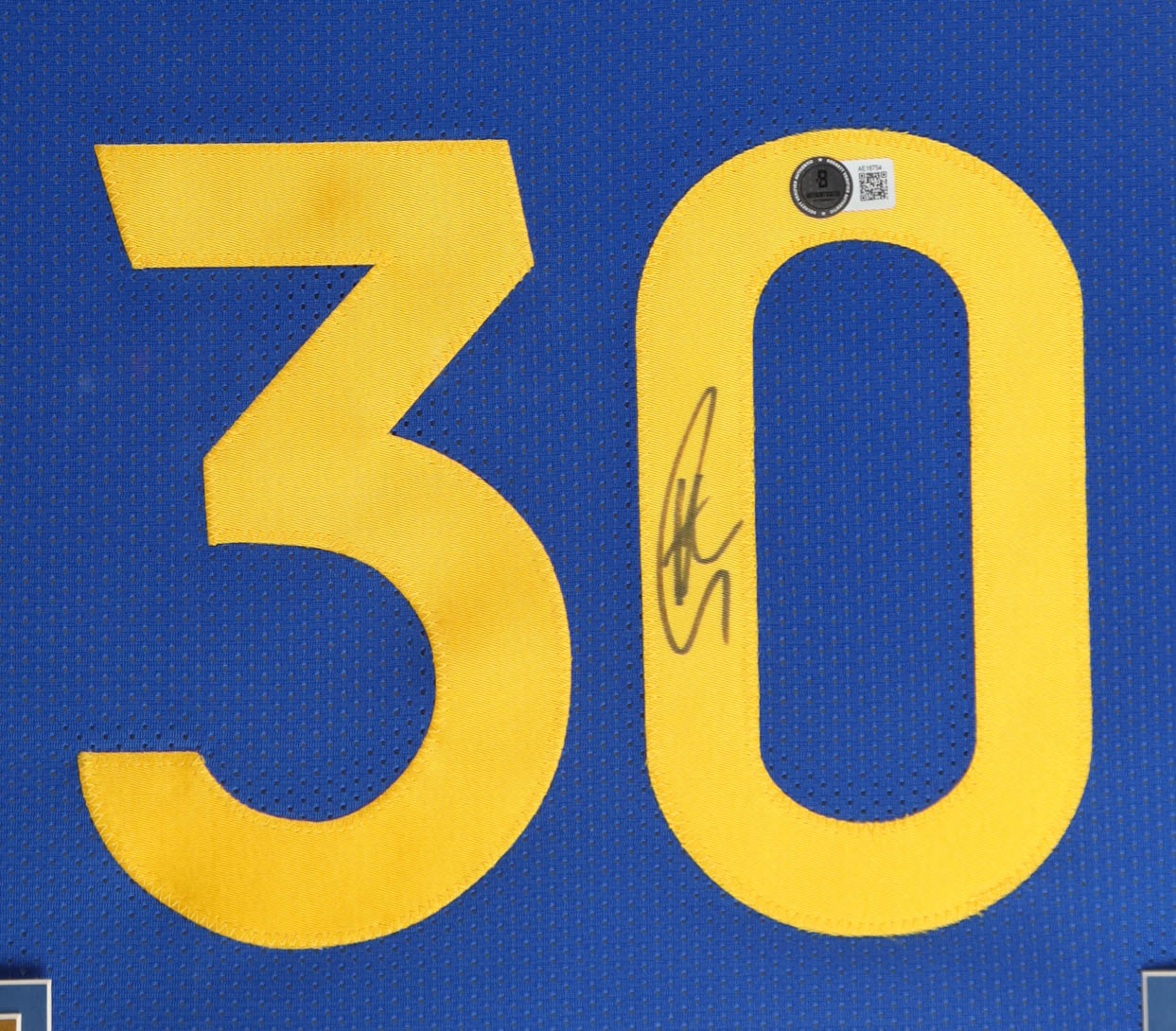 Stephen Curry Signed Custom Framed Jersey Display with (3) Finals Pin & (2) Metal Team Logo Emblems (Beckett) at PristineAuction.com Stephen Curry Signed Custom Framed Jersey Display with (3) Finals Pin & (2) Metal Team Logo Emblems (Beckett) at PristineAuction.com