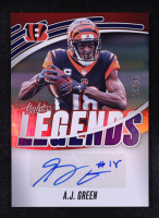 A.J. Green 2025 Absolute Absolute Legends Signatures Blue #1 #35/35 at PristineAuction.com