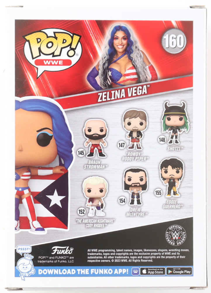 Zelina Vega Signed "WWE" #160 Funko Pop! Vinyl Figure (Fanatics) at PristineAuction.com Zelina Vega Signed "WWE" #160 Funko Pop! Vinyl Figure (Fanatics) at PristineAuction.com