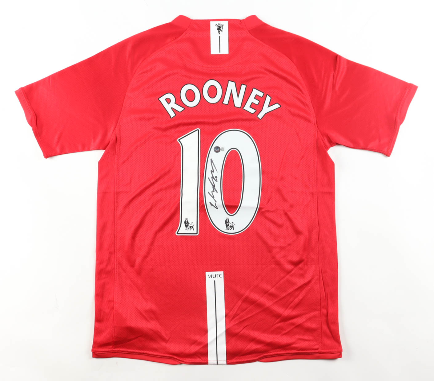 Wayne Rooney Signed Manchester United F.C. Nike Authentic Jersey (Beckett) at PristineAuction.com Wayne Rooney Signed Manchester United F.C. Nike Authentic Jersey (Beckett) at PristineAuction.com