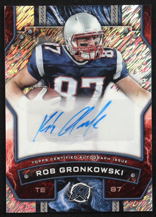 Rob Gronkowski 2024 Topps Resurgence Resurgence Signatures Silver Static #RSRG at PristineAuction.com Rob Gronkowski 2024 Topps Resurgence Resurgence Signatures Silver Static #RSRG at PristineAuction.com