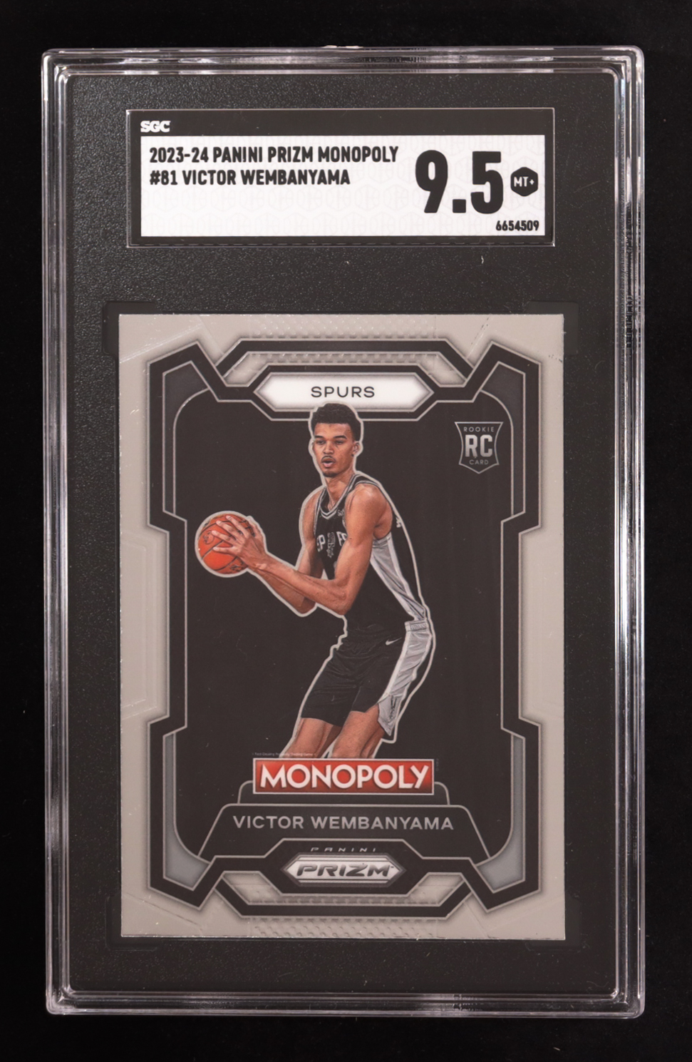 Victor Wembanyama 2023-24 Panini Prizm Monopoly #81 RC (SGC 9.5) at PristineAuction.com Victor Wembanyama 2023-24 Panini Prizm Monopoly #81 RC (SGC 9.5) at PristineAuction.com