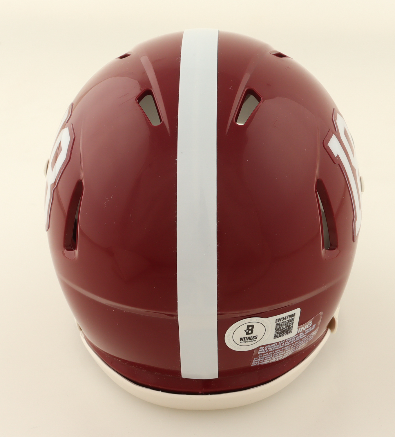 Que Robinson Signed Alabama Crimson Tide Speed Mini Helmet (Beckett) at PristineAuction.com Que Robinson Signed Alabama Crimson Tide Speed Mini Helmet (Beckett) at PristineAuction.com