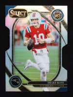 Drake Maye 2024 Select Prizm Silver Die Cut #218 RC at PristineAuction.com