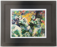 "Joe Namath at the 1969 Super Bowl" by Leroy Neiman Custom Framed Art Print at PristineAuction.com