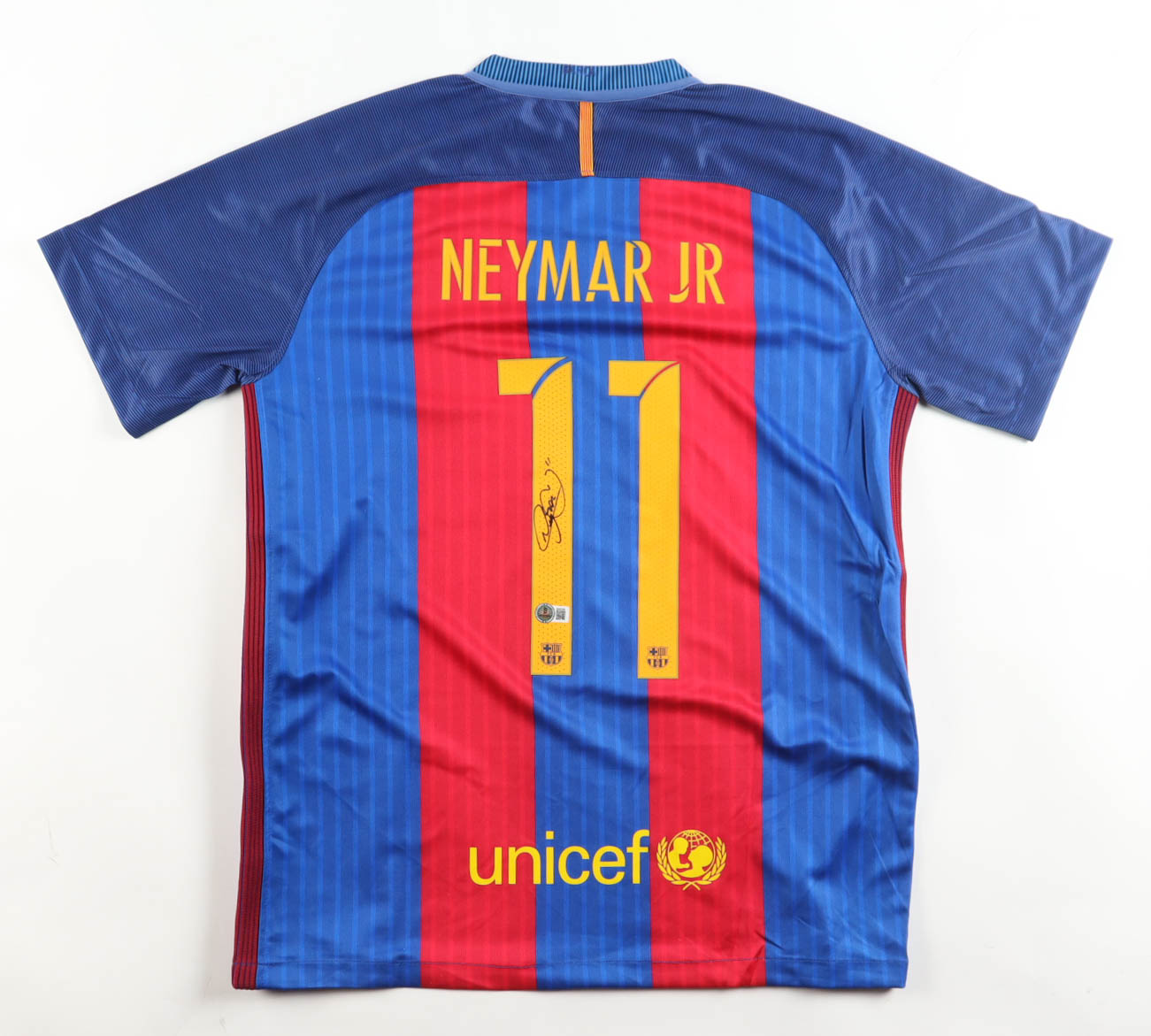 Neymar Signed Barcelona F.C. Nike Authentic Jersey (Beckett) at PristineAuction.com Neymar Signed Barcelona F.C. Nike Authentic Jersey (Beckett) at PristineAuction.com