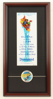Disneyland "Splash Mountain" Custom Framed Poster Print Display With Splash Mountain Pin at PristineAuction.com