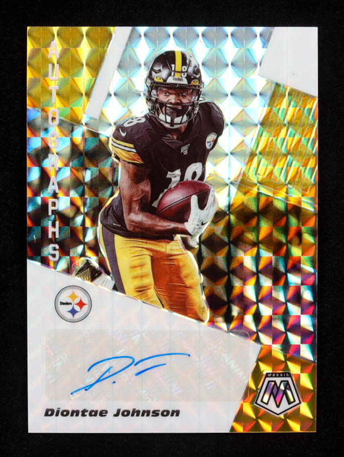 Diontae Johnson 2020 Panini Mosaic Autographs Mosaic #3 at PristineAuction.com Diontae Johnson 2020 Panini Mosaic Autographs Mosaic #3 at PristineAuction.com