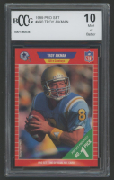 Troy Aikman 1989 Pro Set #490 RC (BCCG 10) at PristineAuction.com