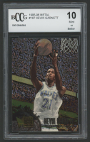 Kevin Garnett 1995-96 Metal #167 RC (BCCG 10) at PristineAuction.com
