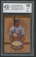 Albert Pujols 2001 SP Game Bat Ms Piece of the Action International Connection #IAP (BCCG 10) at PristineAuction.com