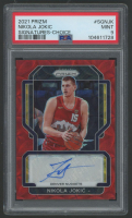 Nikola Jokic 2021 Panini Prizm Choice Signatures #SGNJK (PSA 9) at PristineAuction.com