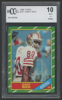 Jerry Rice 1986 Topps #161 RC (BCCG 10) at PristineAuction.com